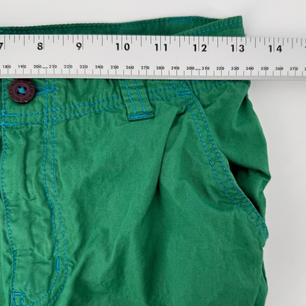 Mini Boden Boys Green Cotton Techno Cargo Shorts Adjustable Waist Size 12Y Skate - Picture 6 of 8